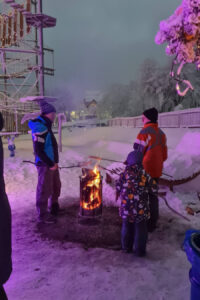 Adventszauber im Golfkletterpark Oberhof, kleiner Weihnachtsmarkt