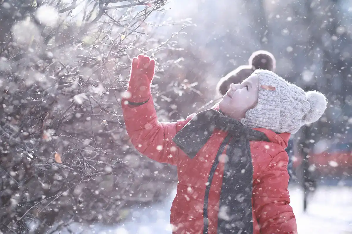 Kind im Winter, Hotel Oberhof