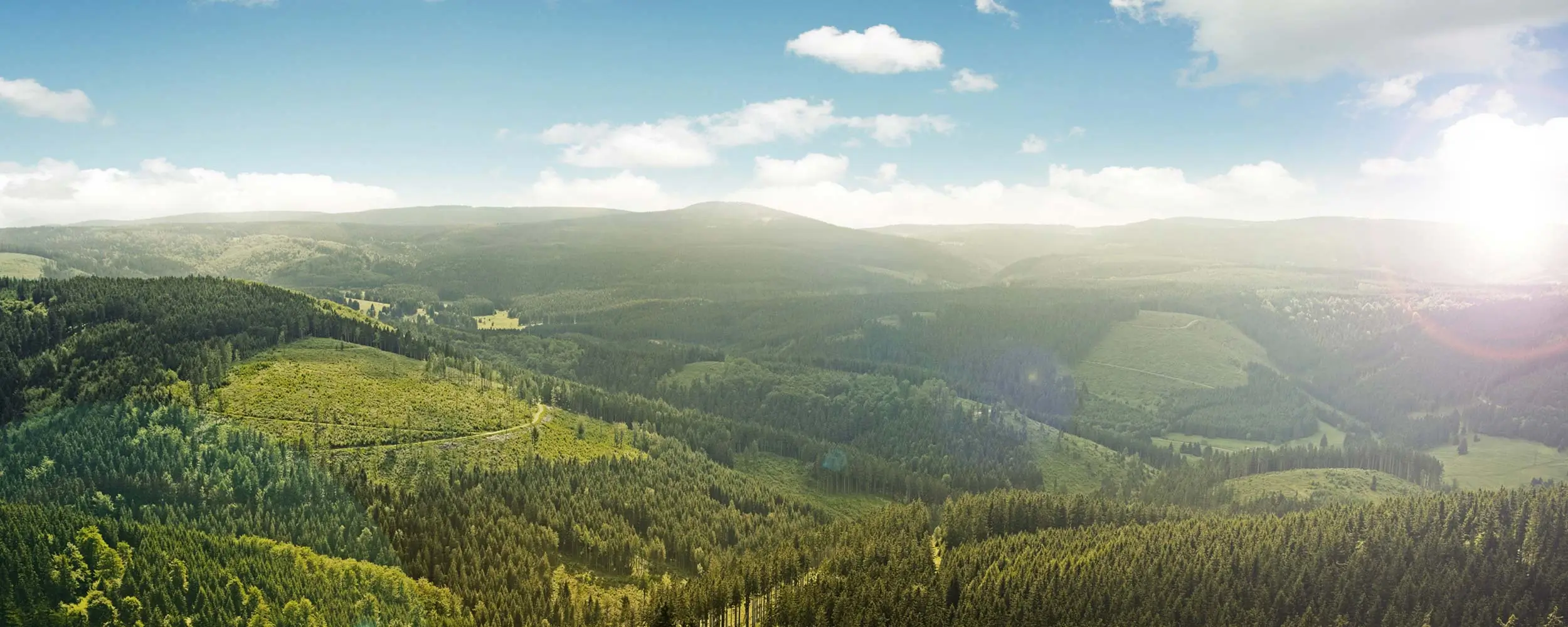 View over the Thuringian Forest, hiking holiday hotel in Oberhof
