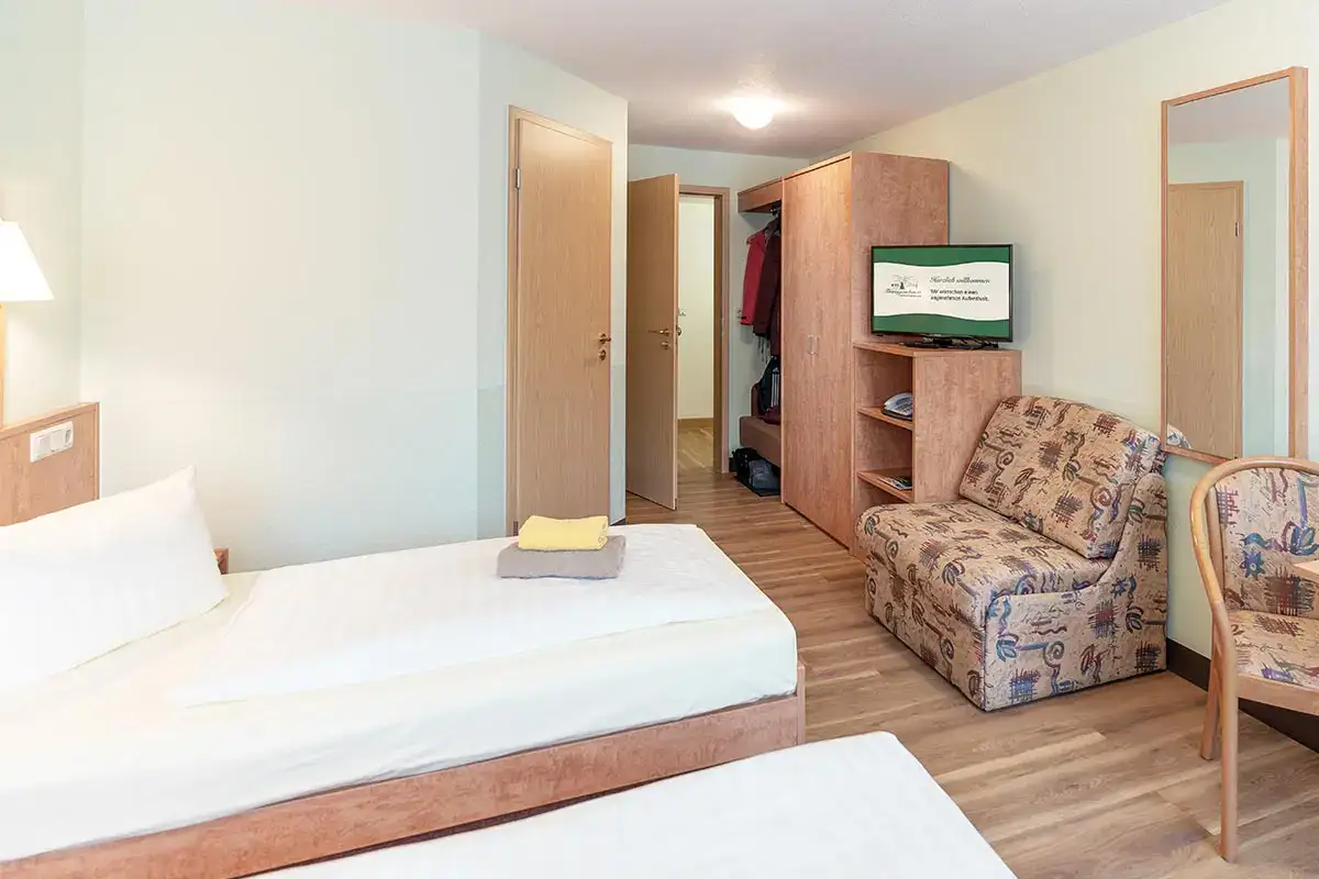 Twinbed room, Hotel Thüringenschanze Oberhof